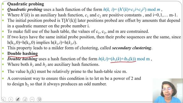 Ch 8.3 :Hashing | Open addressing | Quadratic probing |Double hashing | Analysis of open-addressing смотреть онлайн