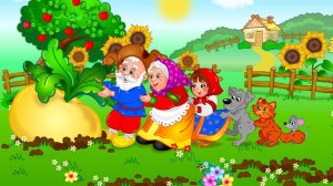 Сказка "Репка" на английском языке. "The enormous turnip"