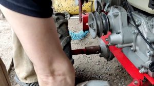 вейма 1050 . замена масла в редукторе ДВС / Changing the oil in the gearbox .