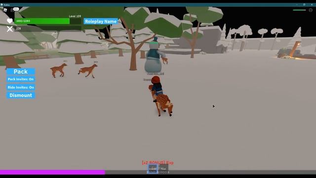 ОЛЕНИ САНТЫ! ANIMAL SIMULATOR/Энимал Симулятор в Роблокс/Roblox смотреть онлайн