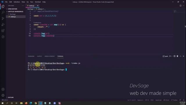 Javascript Array map Explained смотреть онлайн
