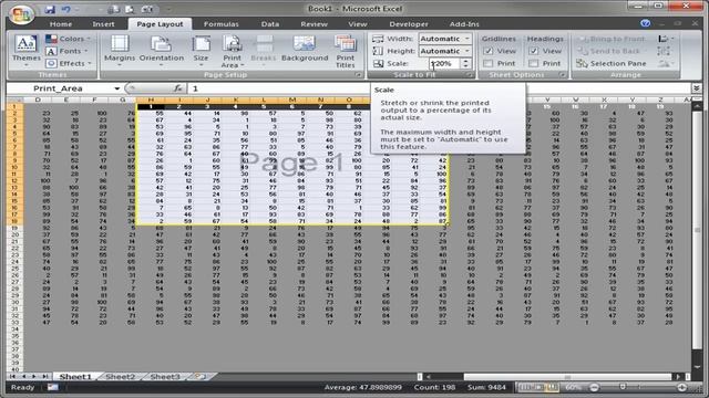 Excel Set Print Area