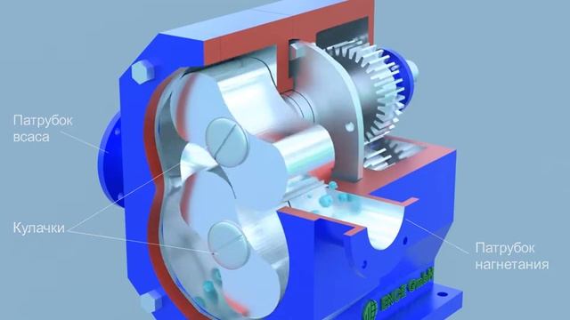 Кулачковый (роторный) насос смотреть онлайн