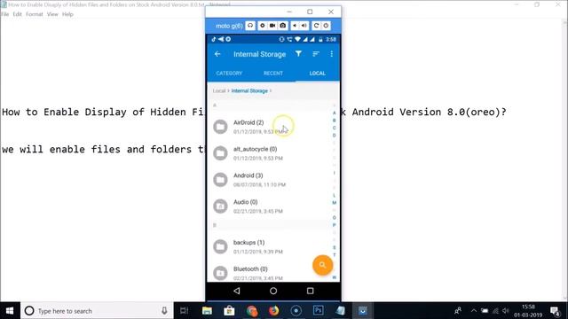 How to Enable Display of Hidden Files and Folders on Stock Android Version 8.0 (Oreo) смотреть онлайн