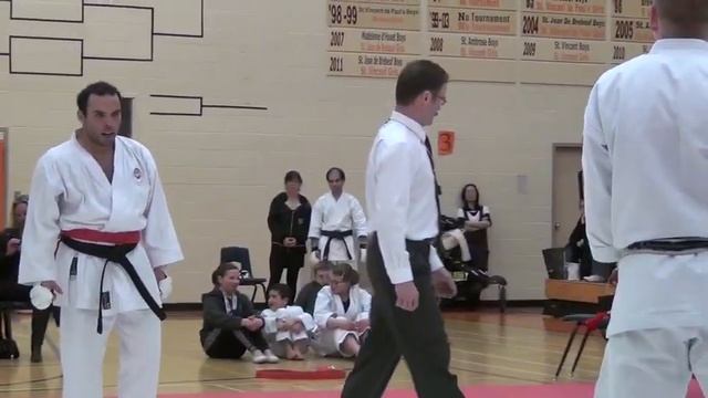 ISKF 2012 - Shotokan Karate men's black belt kumite, Alberta championships, Calgary. смотреть онлайн