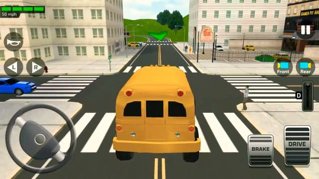 (High School) Bus Driving Simulator 3D | Mod Apk | School Bus Games | 3d School bus For Android Mod смотреть онлайн