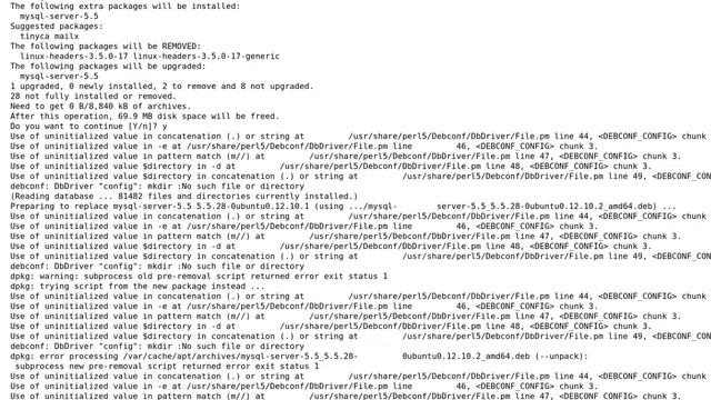 Ubuntu: Debconf errors when configuring mysql-server (2 Solutions!!) смотреть онлайн