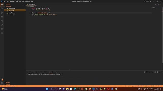 Build video converter .WMV to .MP4 in Python || Python Projects Beginners смотреть онлайн