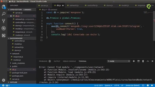 Curso de Backend Node.js 4.7 Gestionar conexiones a la base de datos desde la API смотреть онлайн