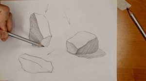 Как нарисовать камни новичку. Нow to draw stones
