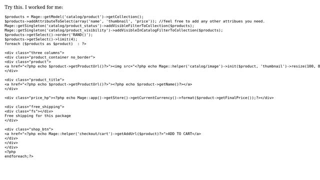 Magento: Four Random Products on Homepage (3 Solutions!!) смотреть онлайн