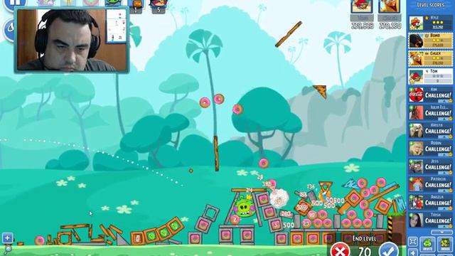 Angry Birds Friends on Facebook How to get 3 Stars All Levels with no Power Ups June 7 2018 смотреть онлайн