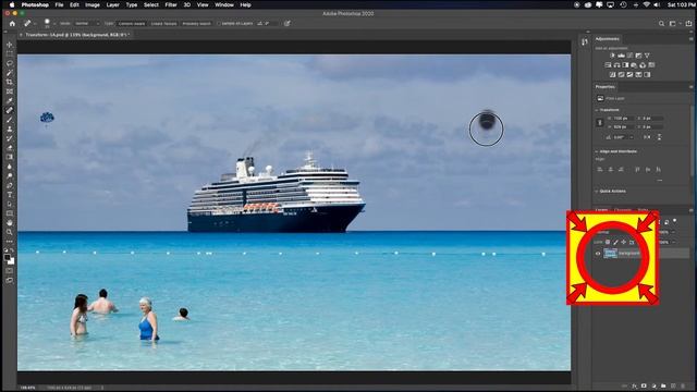 How to Use the Content Aware Move Tool in Photoshop (with image stretching techniques) смотреть онлайн