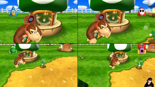 Mario Party 9 - Bowser Jr. Vs Bowser Vs Yoshi Vs Donkey Kong #MarioGame