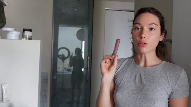 Unhinged 10 Minute Gym makeup routine- grwm quick, glowy, natural, no foundation, acne makeup смотреть онлайн