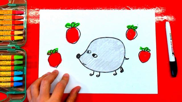 Милашка ЁЖИК в лету мы рисуем ЛЕТОМ смотреть онлайн