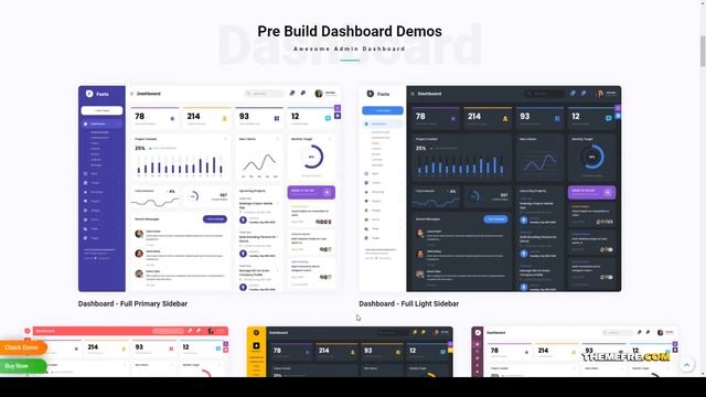 Fasto - Saas Admin Dashboard Template bootstrap analytics Website Builder смотреть онлайн