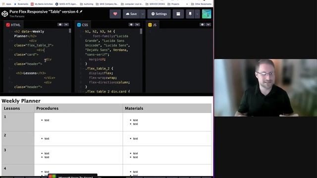 CSS Responsive Container Similar to a Table Layout Created Using Flex Box смотреть онлайн