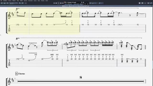 AC/DC - WHAT DO YOU DO FOR MONEY HONEY - Guitar Solos + Outro (Tab + Sheet Music) смотреть онлайн