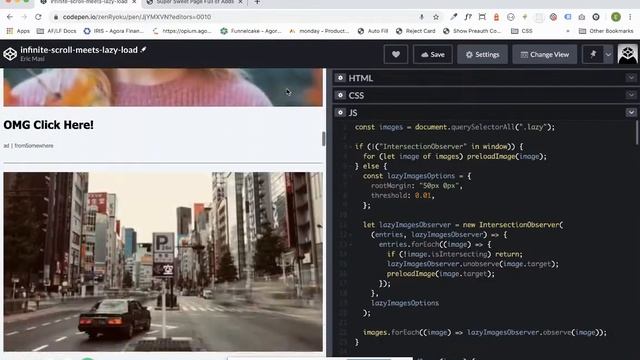 Lazy loading images and infinite scroll using vanilla JavaScript (high level overview) смотреть онлайн