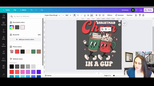 Canva T-shirt Design Tutorial For Print On Demand: 4th Quarter Retro Christmas Niche- Alter Graphic смотреть онлайн