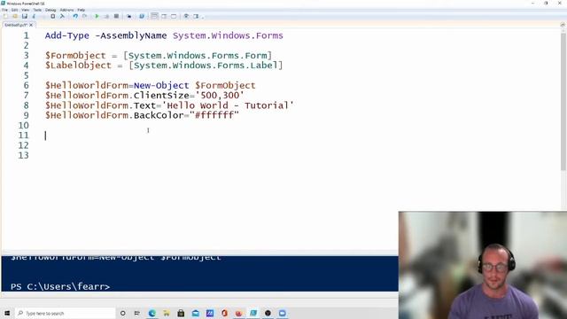 PowerShell Tutorials : Making a GUI Part 1 - Introduction & Hello World смотреть онлайн