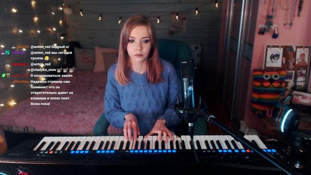 14.05.2022 - музыкальный стрим на твиче. Пою вживую под пианино. Кавера и авторские песни смотреть онлайн