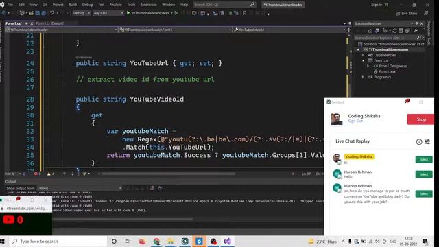 C# Windows Forms .NET Project to Build Youtube Video Thumbnail Extractor and Save Image in Local PC смотреть онлайн