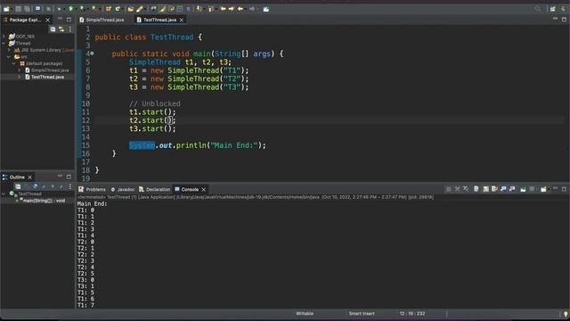 OOP: Java Thread Lecture with example смотреть онлайн