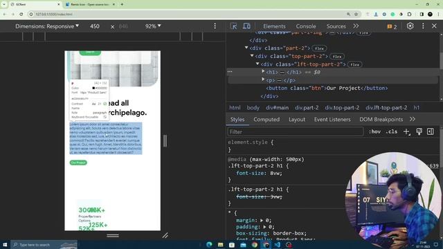 Complete Modern Website Using Only HTML and CSS with Responsive | Part - 3 смотреть онлайн