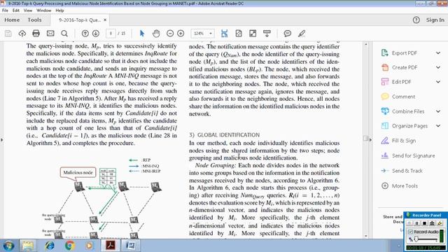 Top k Query Processing and Malicious Node Identification Based on Node Grouping in MANETs смотреть онлайн
