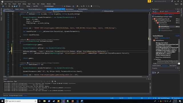 Returning Data From an Oracle Stored Procedure Using Dapper смотреть онлайн