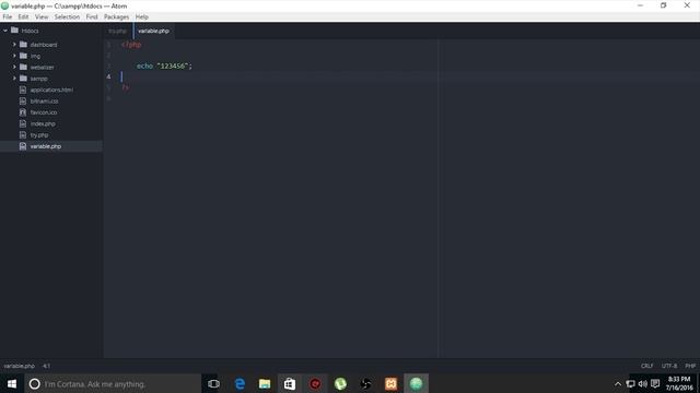 PHP Programming Tutorial Part 2 - String and Variables смотреть онлайн