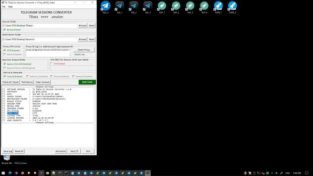 TD2S Converter - Telegram Accounts TData to .session (session+json) Converter. смотреть онлайн
