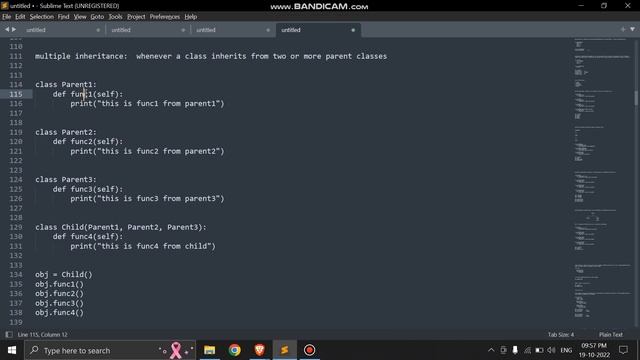 #44 Multiple inheritance in python || Explained in 1 minute || DWARKA CODING CLUB смотреть онлайн