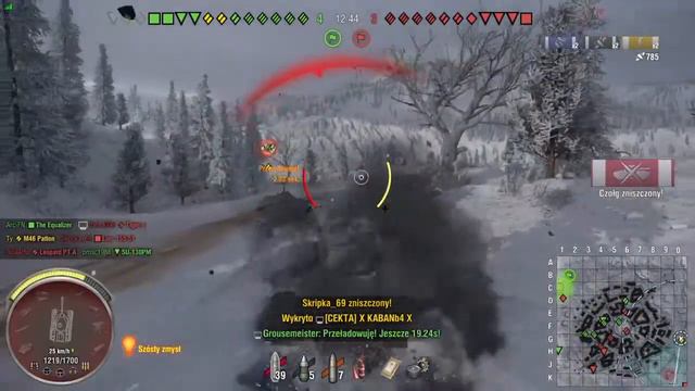 M46 Patton - W Okowach Lodu. Samotni na flance. Pluton z Szajek23. Kilim arty. World of Tanks PS4 смотреть онлайн