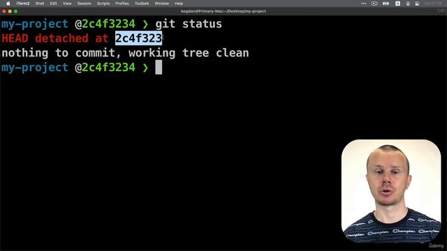 Курс по Git и GitHub. Перемещение между версиями смотреть онлайн