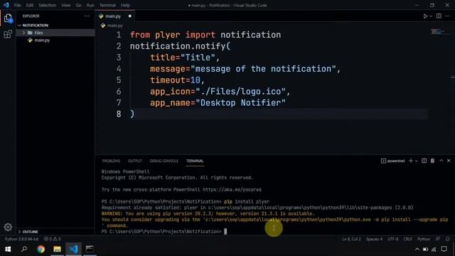Create Desktop Notifier using Python | Plyer | SOP смотреть онлайн