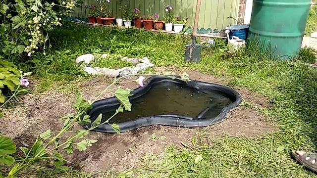 Пруд на даче своими руками. Ремонт садовых качелей. смотреть онлайн