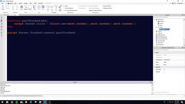 Roblox Scripting Tutorial - Touched Event смотреть онлайн
