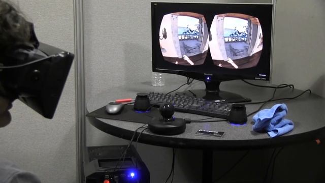Oculus Rift Demoed with Razer Hydra Controllers - Virtual Reality Demo смотреть онлайн