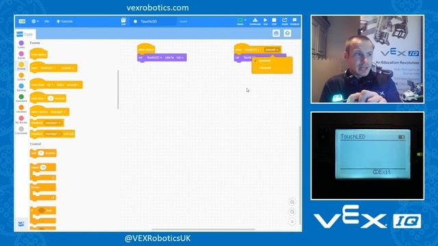 VEXcode IQ Blocks - 5. Using the Touch LED смотреть онлайн