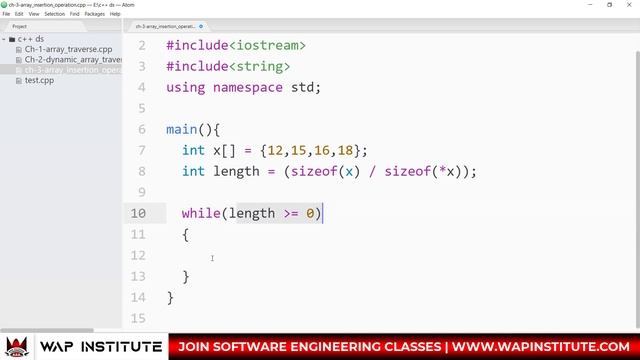 Ch-9 DSA - insert data at first place or index of any array | data structure, c, c++, java hindi смотреть онлайн