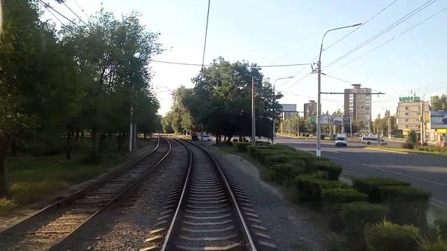 Волгоградский трамвай. Маршрут 10 "Жилгородок" - "Детский Центр"(почти)/Volgograd tram. Route 10 смотреть онлайн