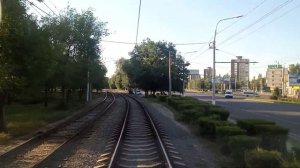 Волгоградский трамвай. Маршрут 10 "Жилгородок" - "Детский Центр"(почти)/Volgograd tram. Route 10
