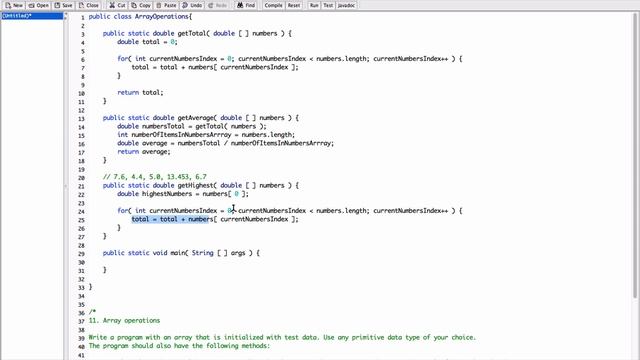 7.11. (Part 2) Array Operations - Java смотреть онлайн