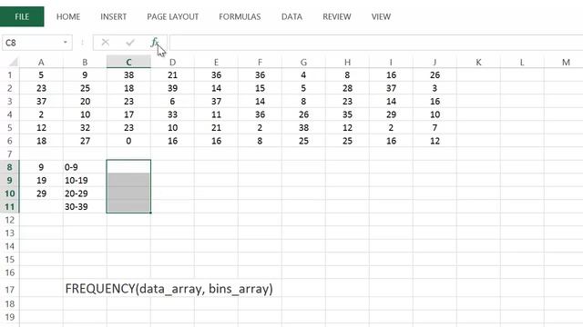 Excel Frequency Function смотреть онлайн