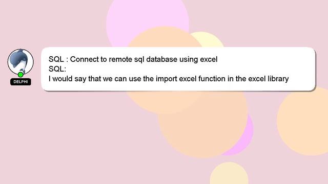 SQL : Connect to remote sql database using excel смотреть онлайн