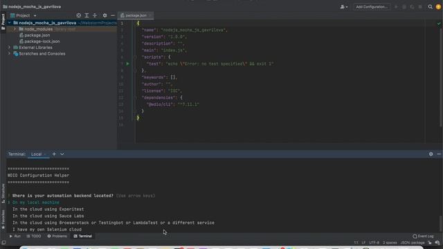 How to create WebdriverIO Projects in WebStorm смотреть онлайн
