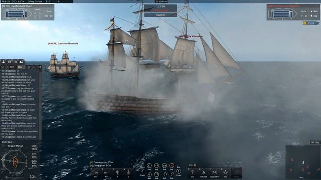 Naval Action PvP: The French Don't Know How to Gank | Fighting a 2v7 смотреть онлайн